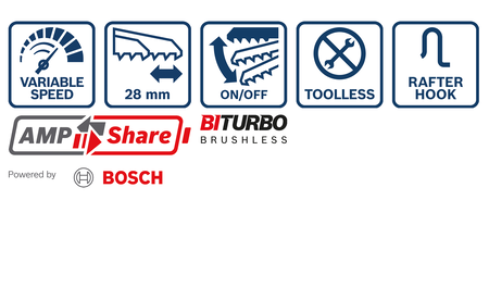 BOSCH GSA 18V-28 Professional Akku-Säbelsäge BITURBO B-0-601-6C0-001 2