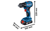 BOSCH GSR 18V-45 Professional Akku-Bohrschrauber B-0-601-9K3-204 2