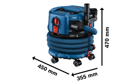 BOSCH GAS 18V-12 MC Professional Akku-Staubsauger B-0-601-9K2-000 2