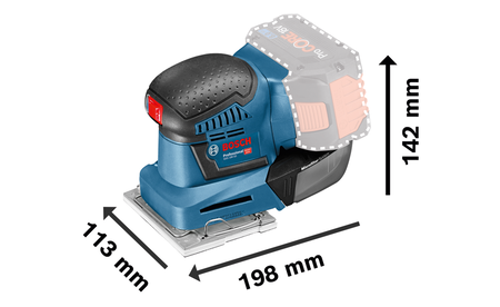 BOSCH GSS 18V-10 Professional Akku-Schwingschleifer B-0-601-9D0-202 1