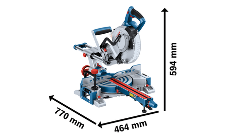 BOSCH GCM 18V-216 D Professional Akku-Kapp- und Gehrungssäge BITURBO B-0-601-B51-000 2