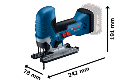 BOSCH GST 18V-125 S Professional Akku-Stichsäge B-0-601-5B2-000 2