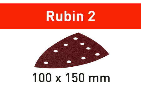 Schleifblatt Rubin 2 STF DELTA/9 P120 RU2/50 F-577575