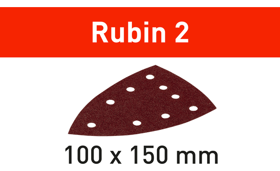 Schleifblatt Rubin 2 STF DELTA/9 P120 RU2/50 F-577575