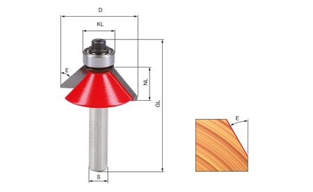 Chamfer Bit   D: 31mm  R:9,5mm FR-40-10508P 1