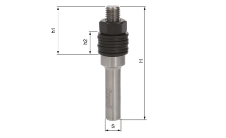 freud Aufnahmedorn für Scheibennutfräser D8 S8 FR-60-10008P 1