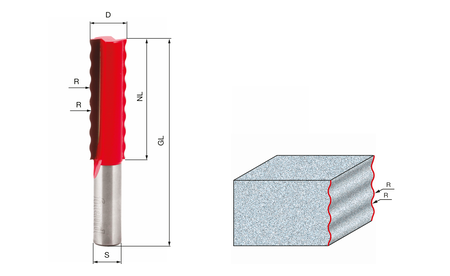 freud Wellenprofilfräser  D16 R4 Z2 FR-85-03312P 1