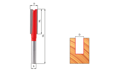 freud Nutfräser HW (HM) D10 S8 FR-MM-11008P 1