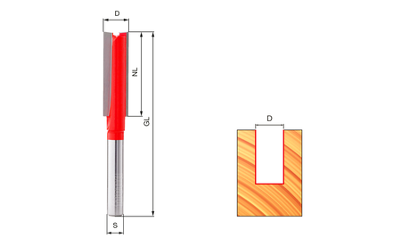 Nutfräser-Set freud 3-tlg. S8 SET-FR-GROOVE 1