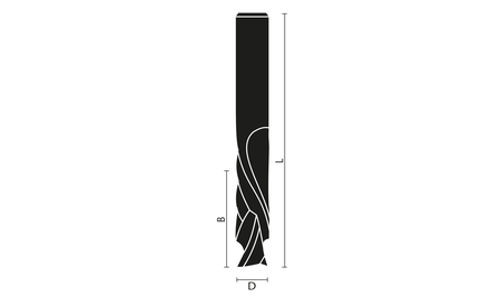 VHM-Sprialnutfräser DUAL-Schnitt D8 S8  KLE-T156-081-R 1