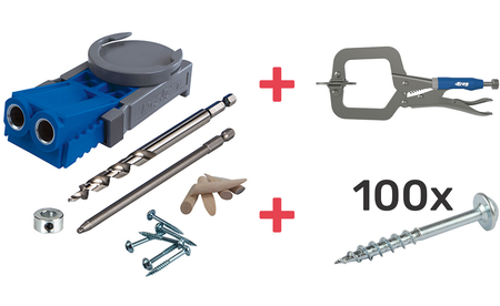 KREG Bohrschablone R3 + Schrauben + Zwinge SET-R3-SML-KHC