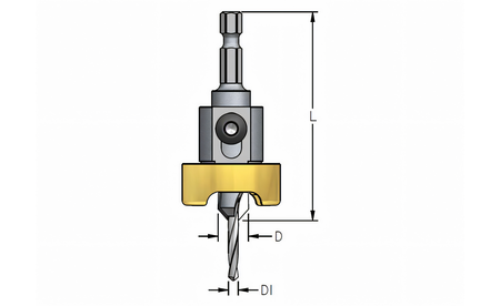 Senkbohrer PRO 4,0 mm und Tiefenanschlag - sautershop | © sauter GmbH