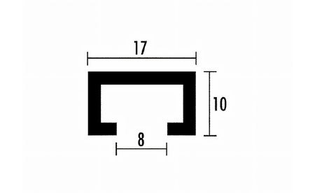 sauter Profilschiene ELOXIERT - 800 mm - sautershop | © sauter GmbH