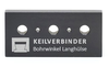 Keilverbinder Bohrschablone für Langhülsen 15 KV-B-002-15