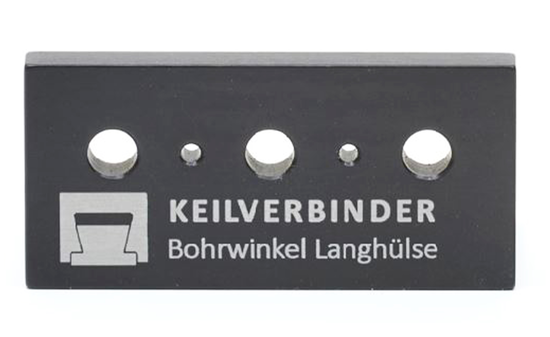 Keilverbinder Bohrschablone für Langhülsen 15 KV-B-002-15