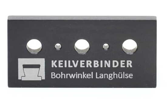 Keilverbinder Bohrschablone für Langhülsen 12 KV-B-002-12