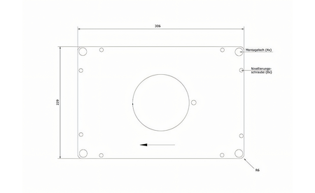 EinlegeplatteELP2.0 vorgebohrt F. Mafell, Makita - sautershop | © sauter GmbH