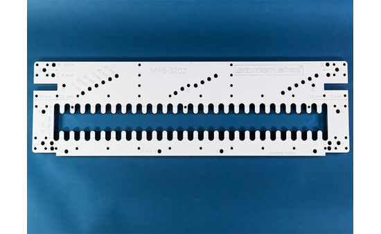 Frässchablone System 32 Phenolharz weiss - sautershop | © sauter GmbH