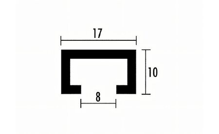 Aluminium-Profilschiene 1000 mm - sautershop | © sauter GmbH