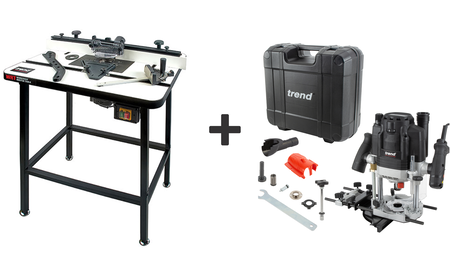 Frästisch Trend WRT mit Oberfräse T8EK SET-WRT-T8EK